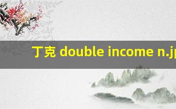 丁克 double income n