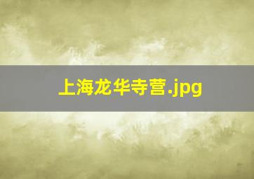 上海龙华寺营