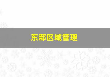 东部区域管理