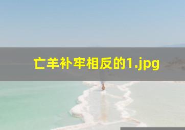 亡羊补牢相反的