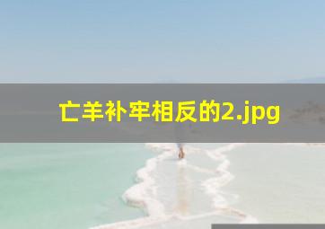亡羊补牢相反的