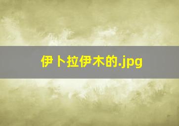 伊卜拉伊木的