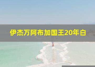 伊杰万阿布加国王20年白