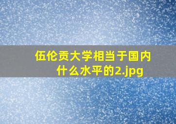 伍伦贡大学相当于国内什么水平的