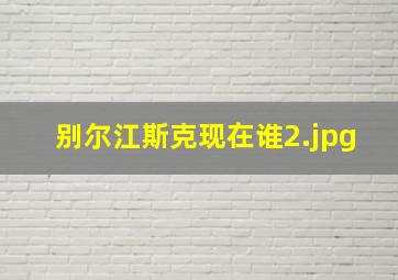 别尔江斯克现在谁