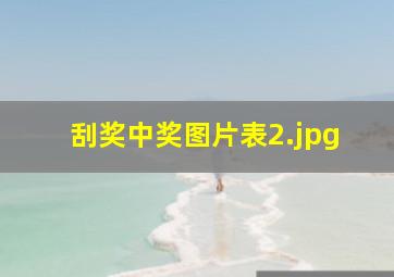 刮奖中奖图片表