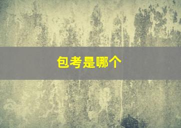 包考是哪个