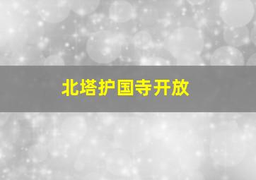 北塔护国寺开放
