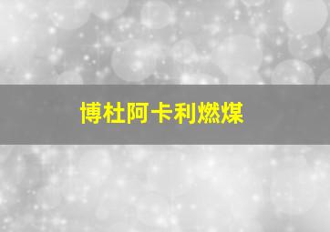 博杜阿卡利燃煤