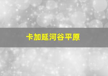 卡加延河谷平原