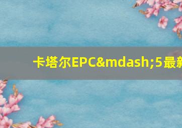 卡塔尔EPC—5最新
