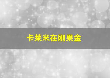 卡莱米在刚果金