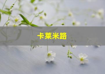 卡莱米路