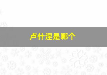 卢什涅是哪个