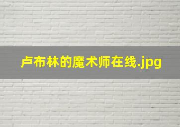 卢布林的魔术师在线