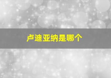 卢迪亚纳是哪个