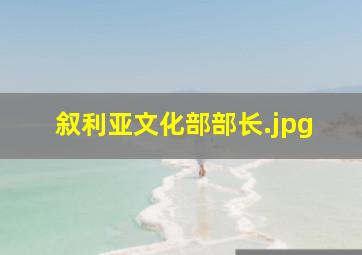 叙利亚文化部部长