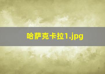 哈萨克卡拉