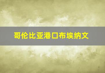 哥伦比亚港口布埃纳文