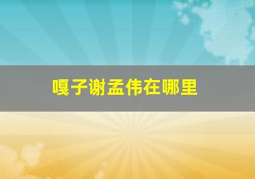 嘎子谢孟伟在哪里