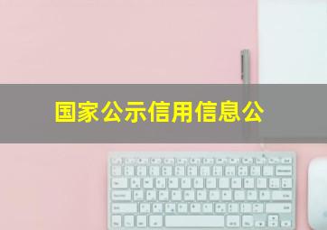 国家公示信用信息公