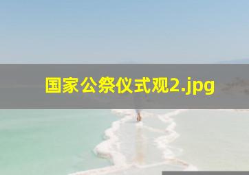 国家公祭仪式观