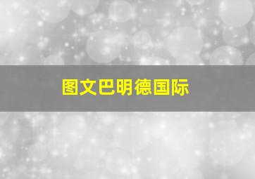 图文巴明德国际