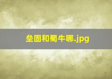 垒固和蜀牛哪