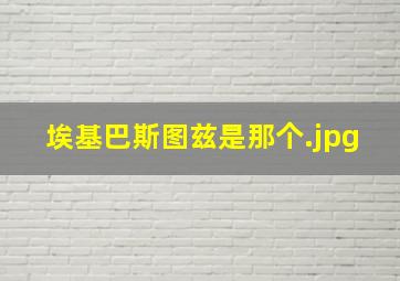 埃基巴斯图兹是那个