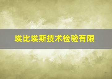 埃比埃斯技术检验有限