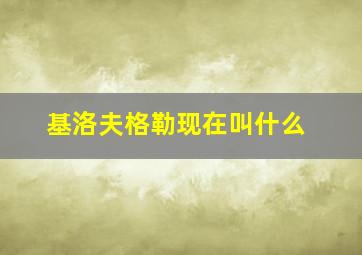 基洛夫格勒现在叫什么