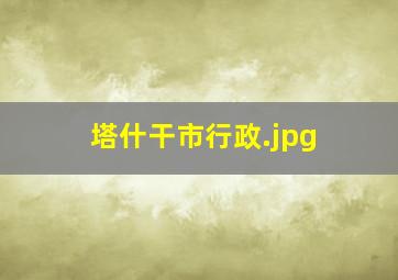塔什干市行政
