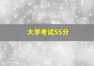 大学考试55分