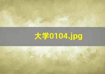 大学0104