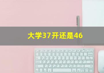 大学37开还是46