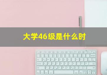 大学46级是什么时