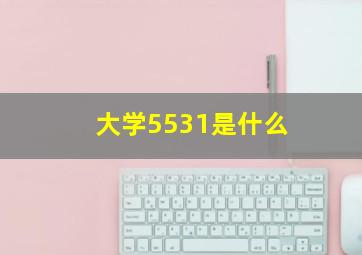 大学5531是什么