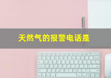 天然气的报警电话是