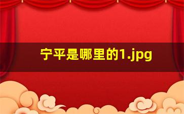 宁平是哪里的