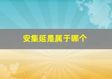 安集延是属于哪个