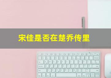 宋佳是否在楚乔传里
