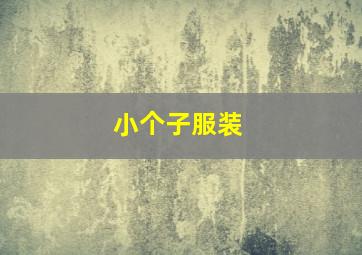小个子服装