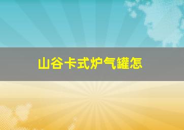 山谷卡式炉气罐怎