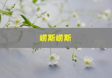 崂斯崂斯