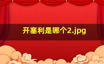 开塞利是哪个