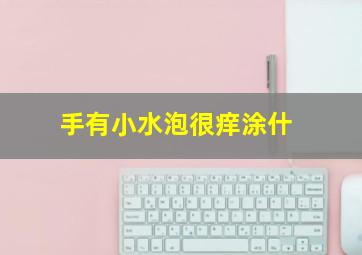 手有小水泡很痒涂什