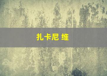扎卡尼 维