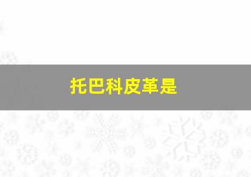 托巴科皮革是