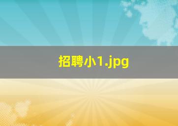 招聘小