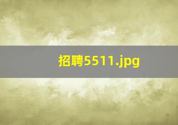 招聘5511